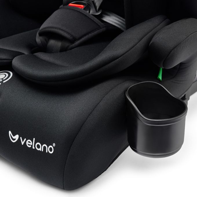 Автокрісло VELANO Flexo i-Size 76–150 см, ISOFIX + Top Tether/ремінь, black
