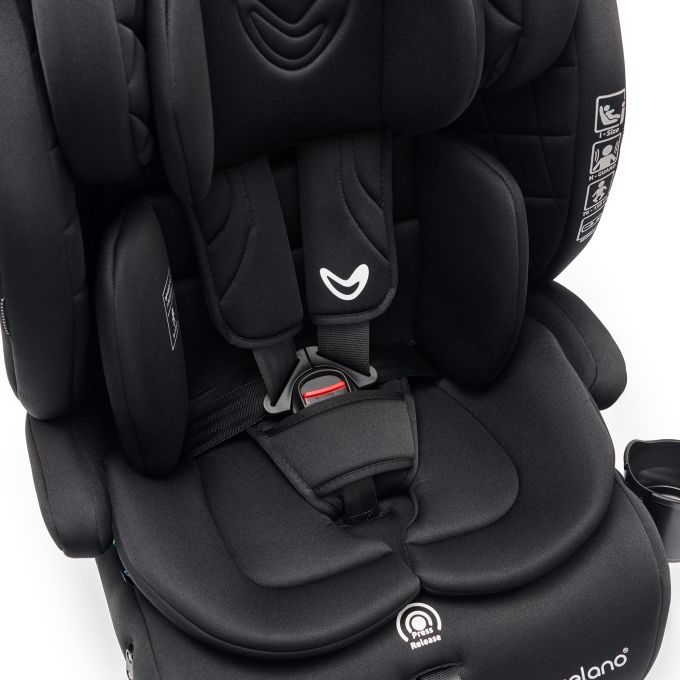 Автокрісло VELANO Flexo i-Size 76–150 см, ISOFIX + Top Tether/ремінь, black