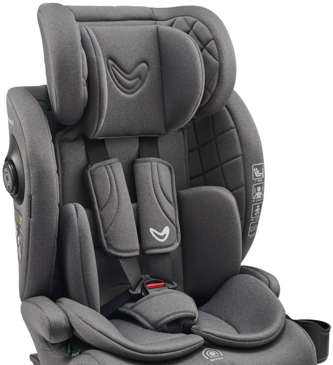 Автокрісло VELANO Flexo i-Size 76–150 см, ISOFIX + Top Tether/ремінь, grey
