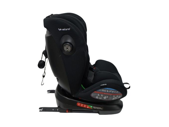 Автокрісло VELANO Aura 360° i-Size 40–150 см, ISOFIX, black