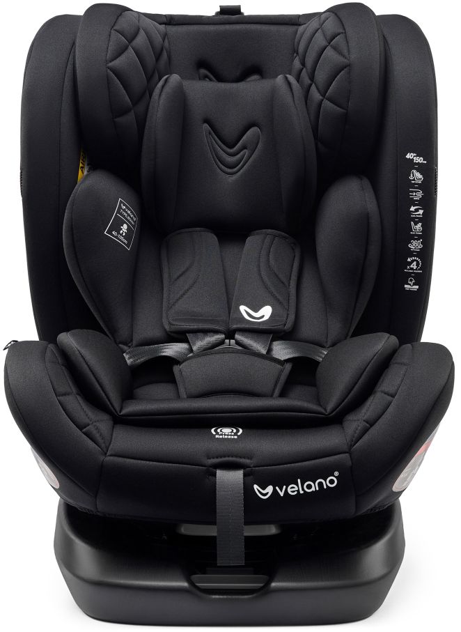 Автокрісло VELANO Aura 360° i-Size 40–150 см, ISOFIX, black