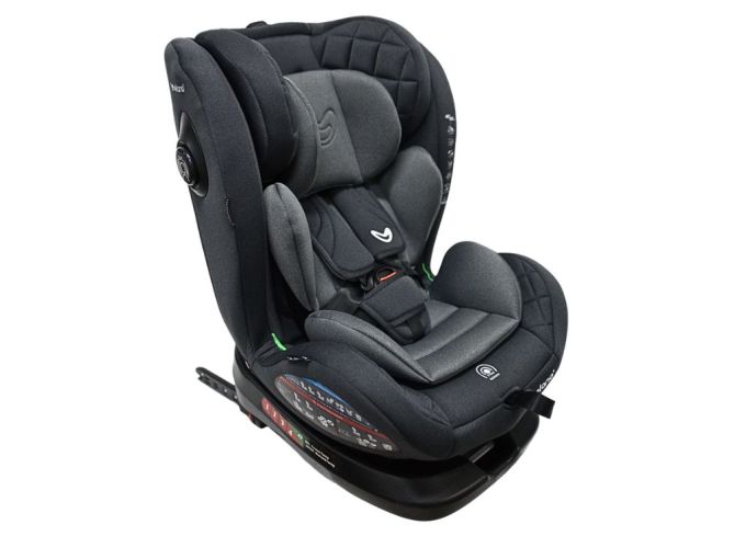 Автокрісло VELANO Aura 360° i-Size 40–150 см, ISOFIX, grey
