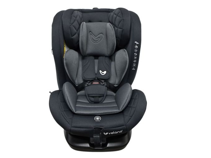 Автокрісло VELANO Aura 360° i-Size 40–150 см, ISOFIX, grey