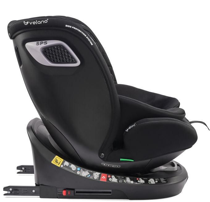 Автокрісло VELANO Vento 360° i-Size 40–150 см, ISOFIX + опорна нога, black