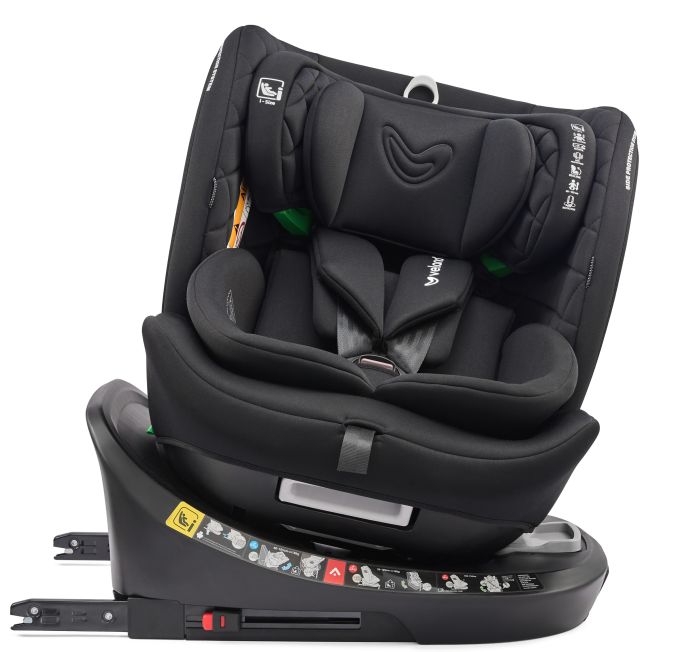 Автокрісло VELANO Vento 360° i-Size 40–150 см, ISOFIX + опорна нога, black